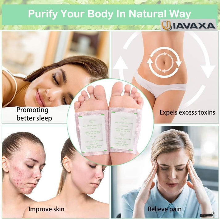 Deep Cleansing Natural Herbs Patches for Internal Toxin Removal, Weight loss, Pain Relief, Better Sleep & Circulation for Men & Women (Buy 1 Get 1 Free) 2x5 packs